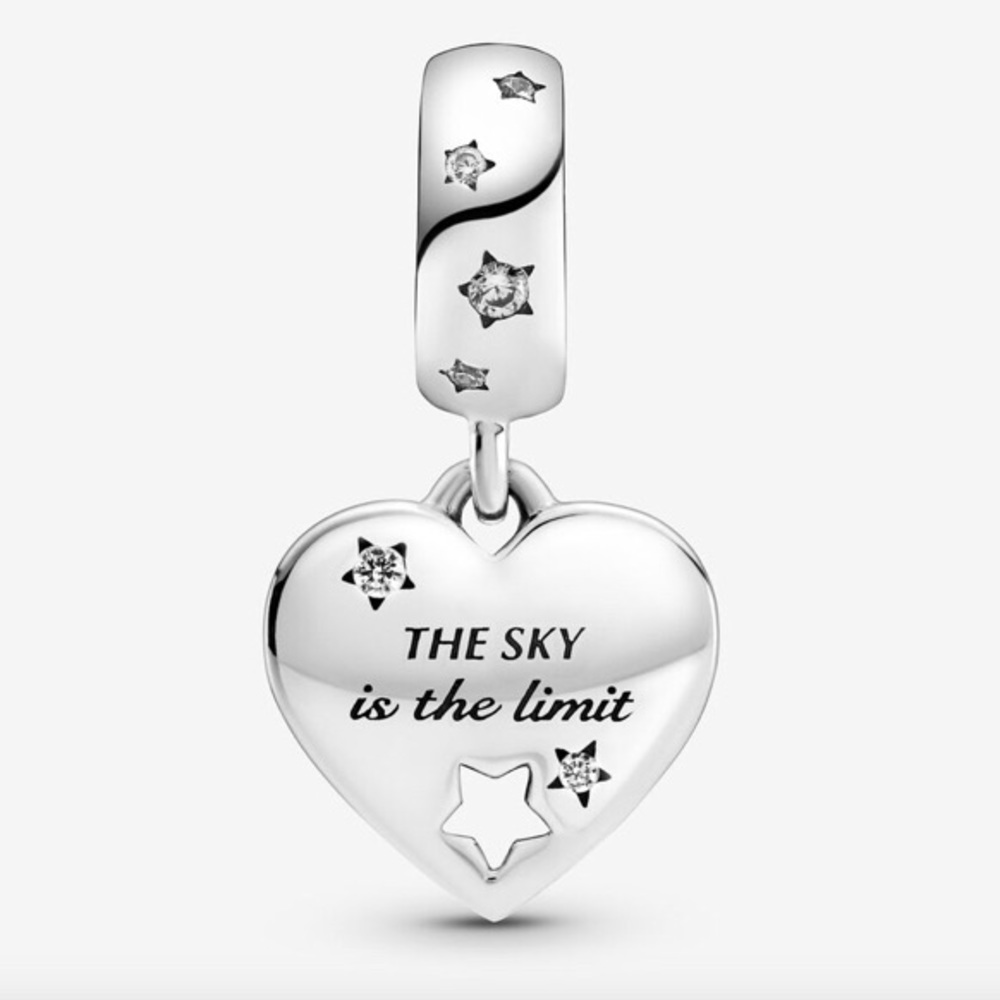 New Congratulations Heart & Stars Dangle Charm